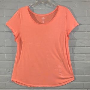 Medium Gap Light Peach Loose Fit Boyfriend Tee